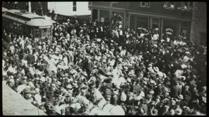 Image of Crowd in Street, Sydney, Cape Breton, Nova Scotia